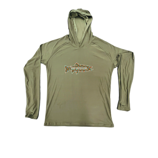 FFS Outdoor Sun Hoodie Olive trout