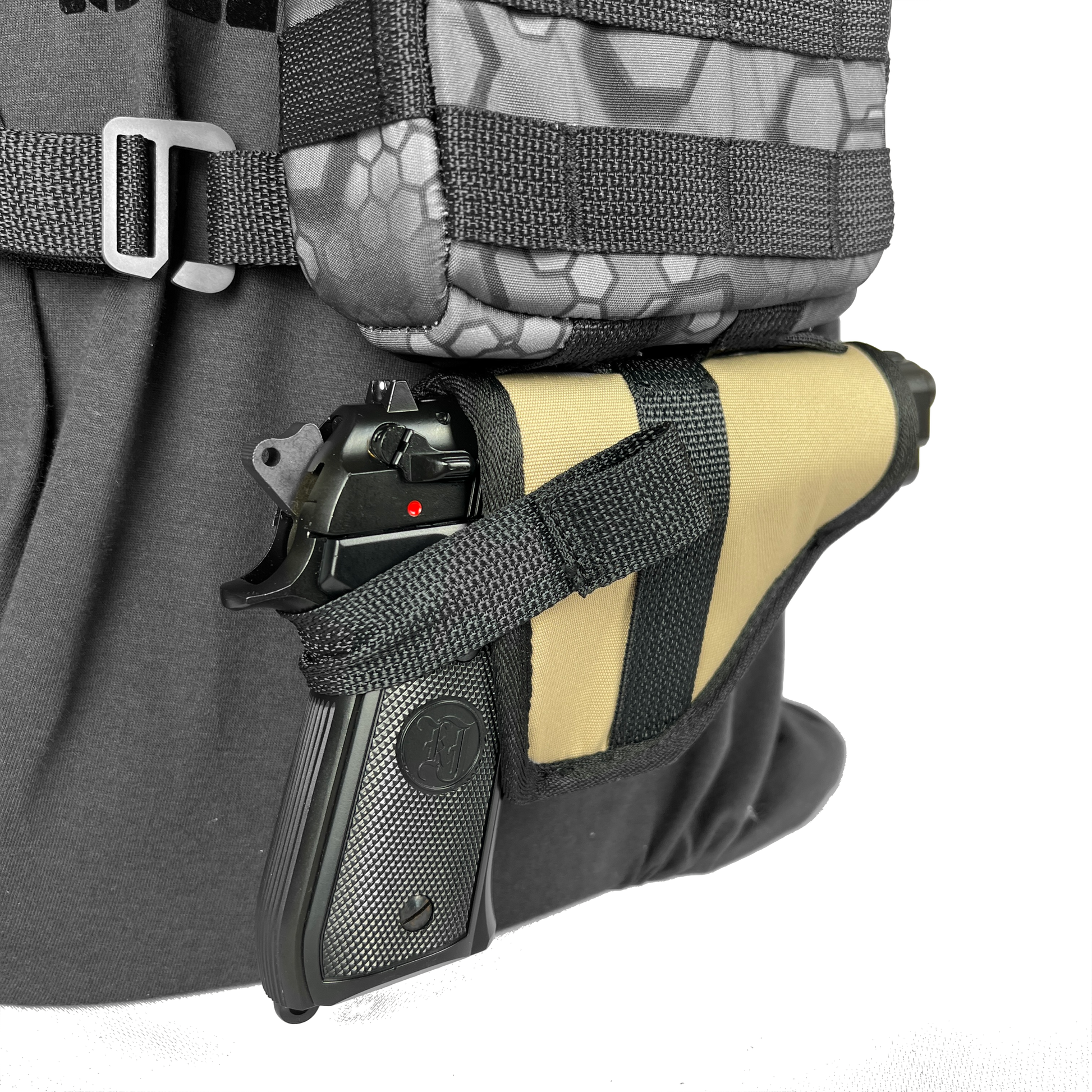 Hunting binocular chest bag and holster