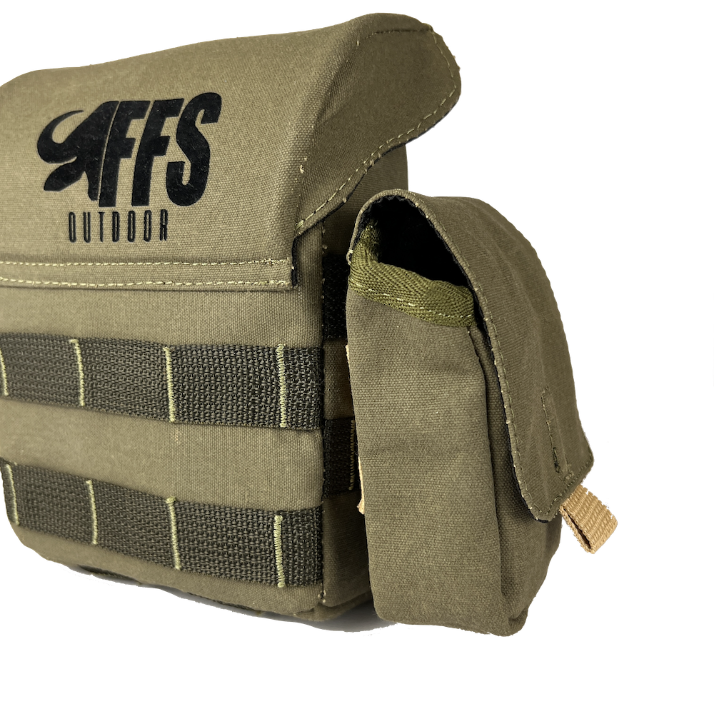 Binocular bag chest harness with range finder pouch canvas South Africa camouflage 